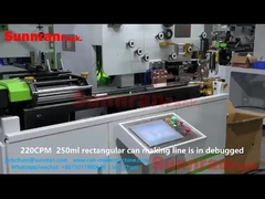 Máquina de soldar para soldar carcaças de latas quadradas